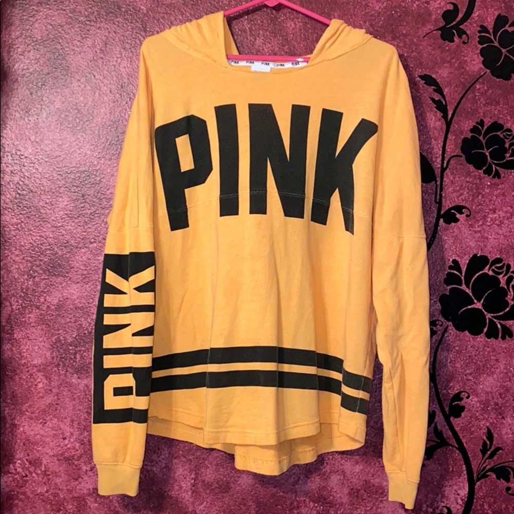 Victoria Secret Pink Yellow Sweater